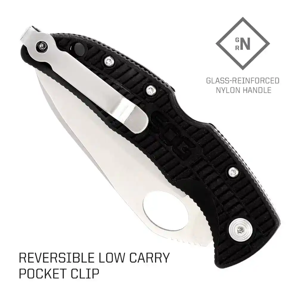 SOG ZILLA EDC Folding Knife – Serrated Blade with GRN Handle